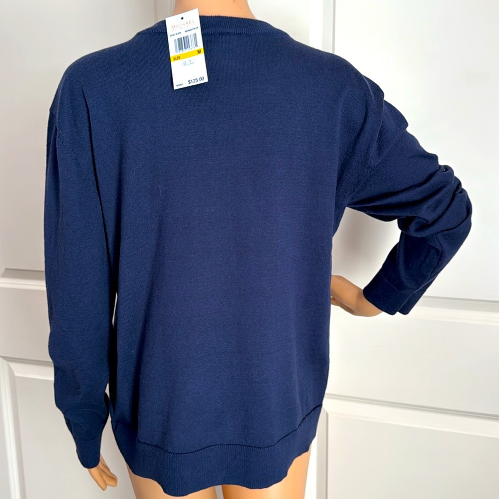 Michael Kors Navy Sweatshirt - Picture 7 of 8